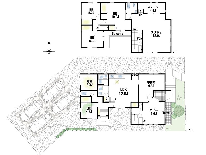 【CASA】 茨木市彩都あさぎ2丁目 間取図・土地図
