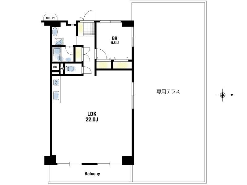豊中緑ヶ丘サンハイツ 間取図・土地図