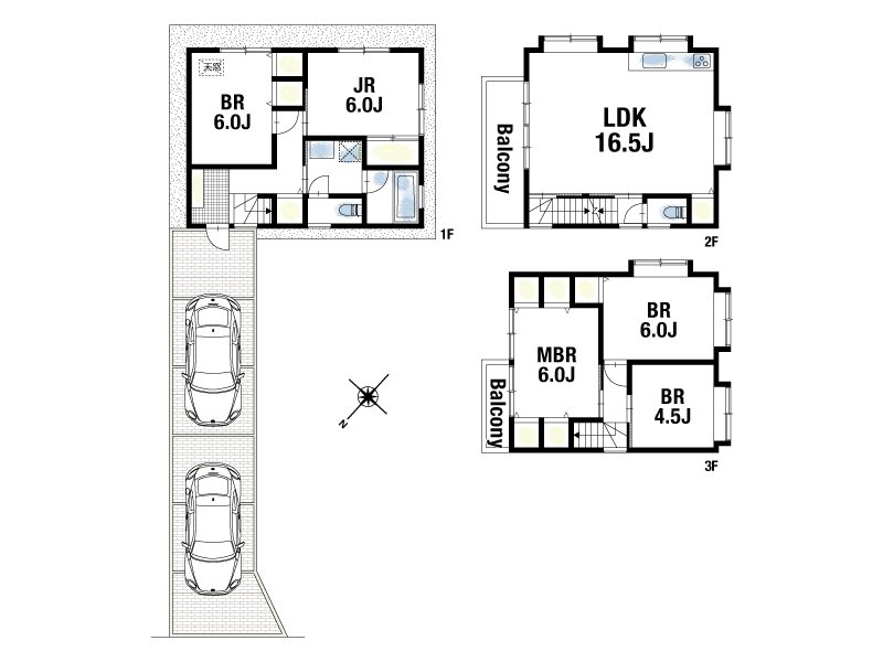 【CASA】 吹田市寿町2丁目 間取図・土地図