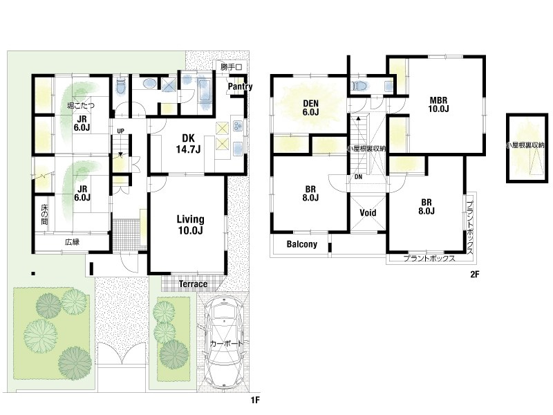 【CASA】 池田市伏尾台3丁目 間取図・土地図