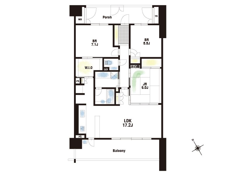 【CASA】グランノア高槻阿武山LUCE 間取図・土地図