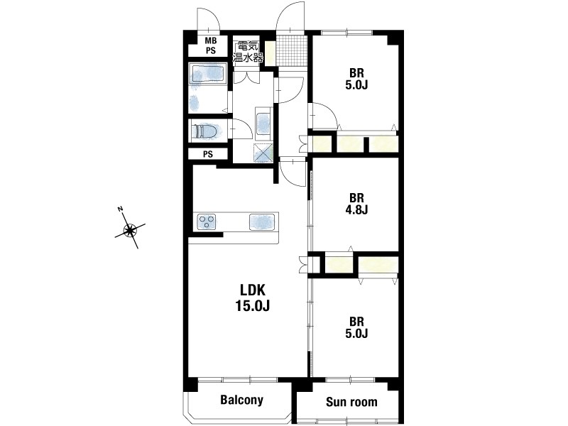 【CASA】宝塚御殿山マンション 間取図・土地図