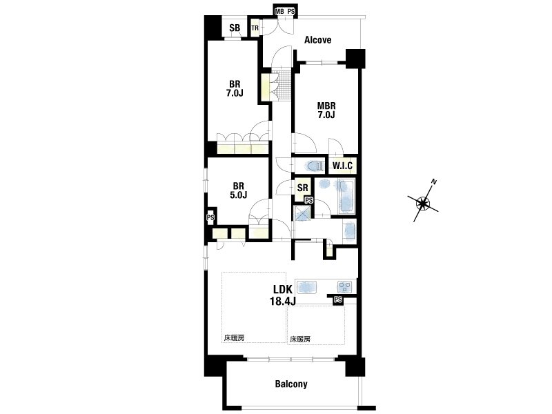 ワコーレ芦屋パークビスタ 間取図・土地図