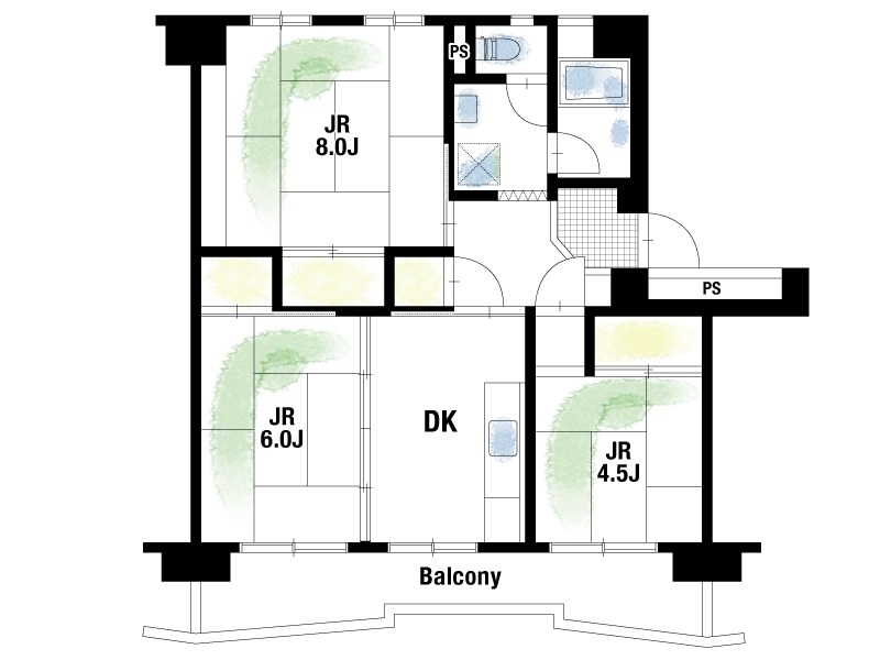 【CASA】若山台住宅34号棟 間取図・土地図