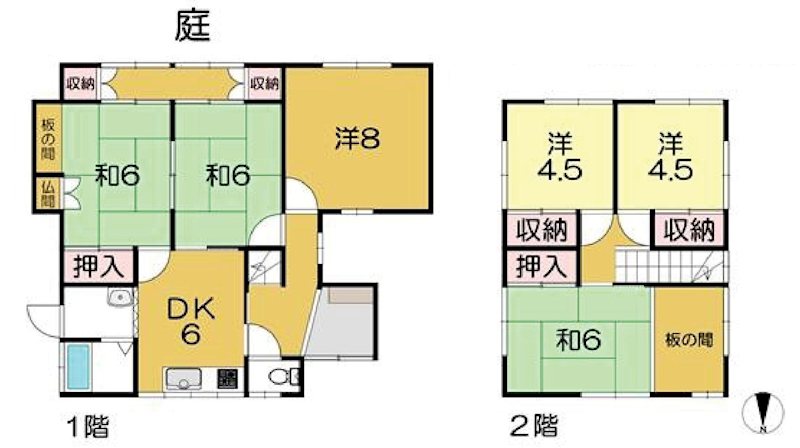 京都市伏見区深草南明町 間取図・土地図