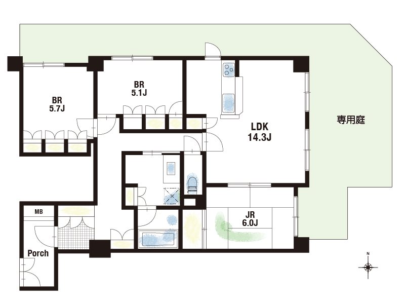 セントラルパレス東豊中 間取図・土地図