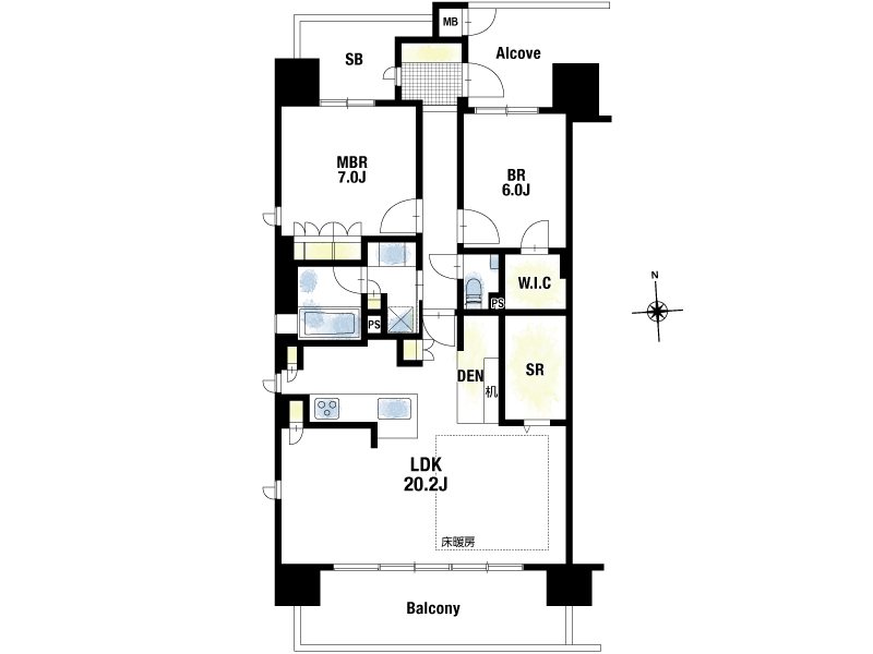 【CASA】レ・ジェイド高槻≪駅徒歩圏×大阪北摂を一望する上質な暮らし≫ 間取図・土地図