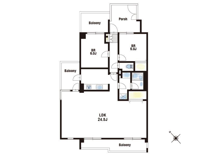 【CASA】朝日プラザ逆瀬川南 間取図・土地図