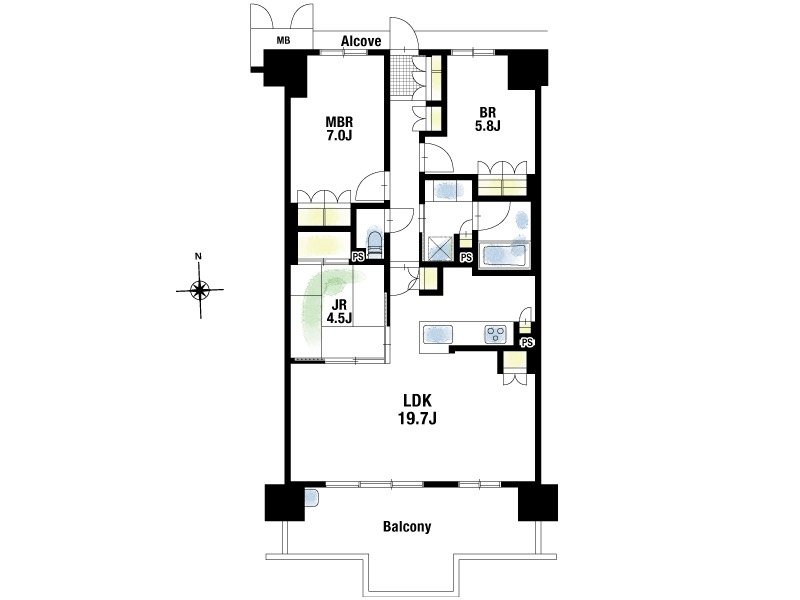 【CASA】 グランドパレス彩都あさぎ 間取図・土地図