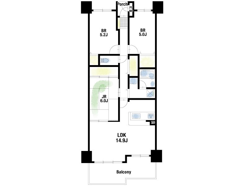 【CASA】 サンロイヤル池田バードヒルズ二号館 間取図・土地図