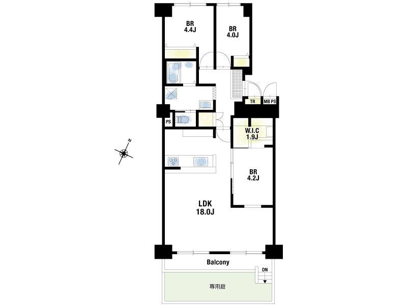 【CASA】ユニライフ山崎4号棟  間取図・土地図