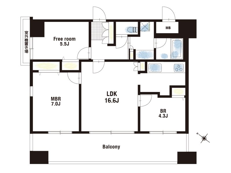 【CASA】 ワコーレディセ西宮 間取図・土地図