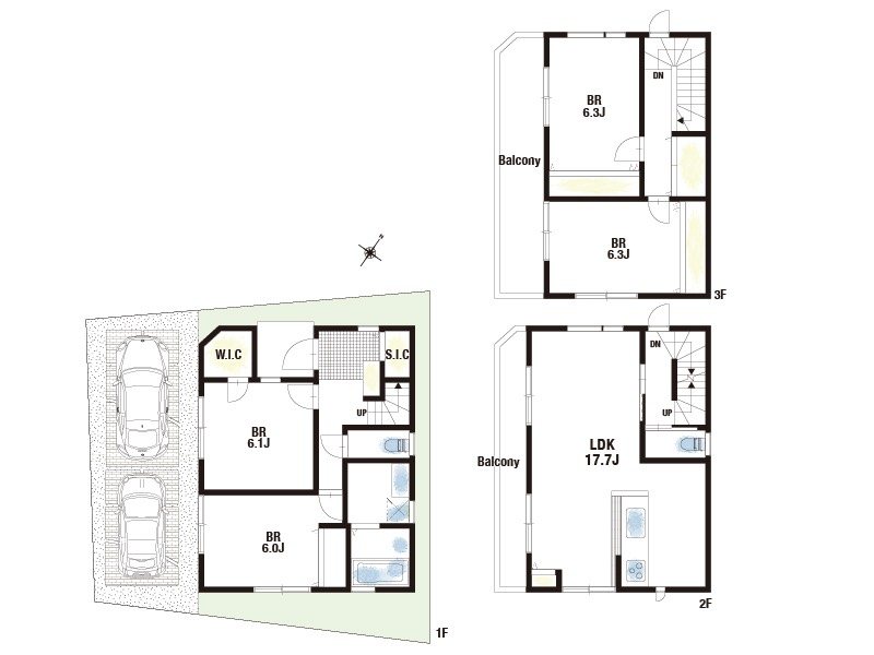 【CASA】 池田市住吉1丁目 間取図・土地図