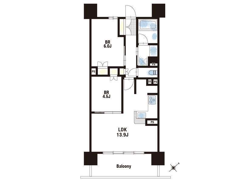 【CASA】ブランニード阪急水無瀬 間取図・土地図