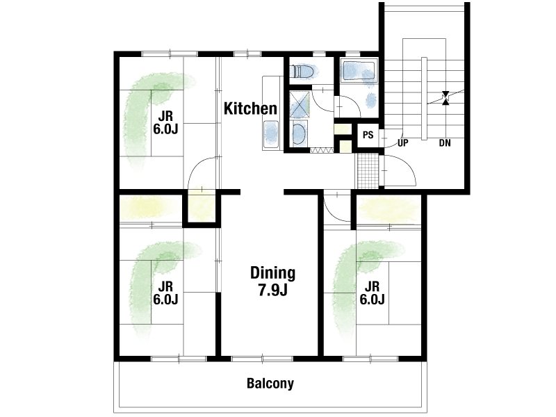 【CASA】 ライオンズマンションみのおE棟 間取図・土地図