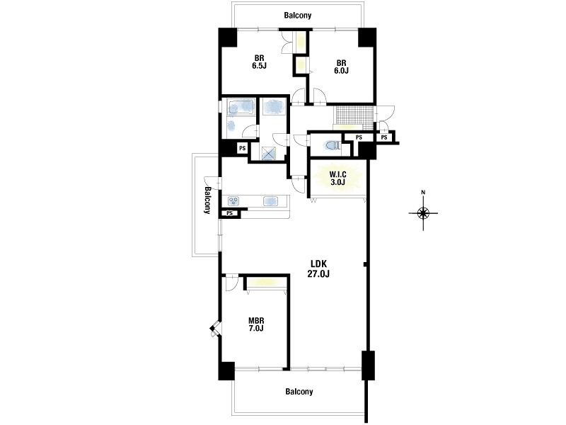 サンシティ桂坂3番館 間取図・土地図