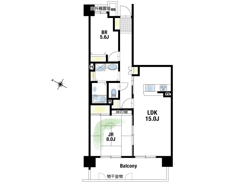 【CASA】ラ・ヴェール宝塚2号棟 間取図・土地図