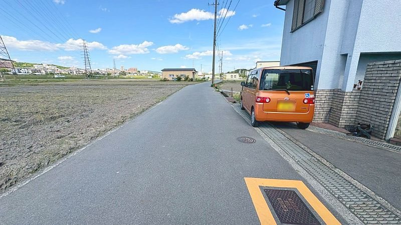 【CASA】茨木市十日市町◆建築条件無売土地◆ 現地写真（前面道路含む現地写真）