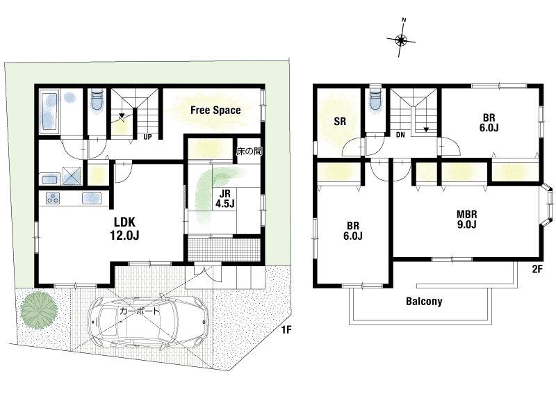 【CASA】宝塚市光明町 間取図・土地図