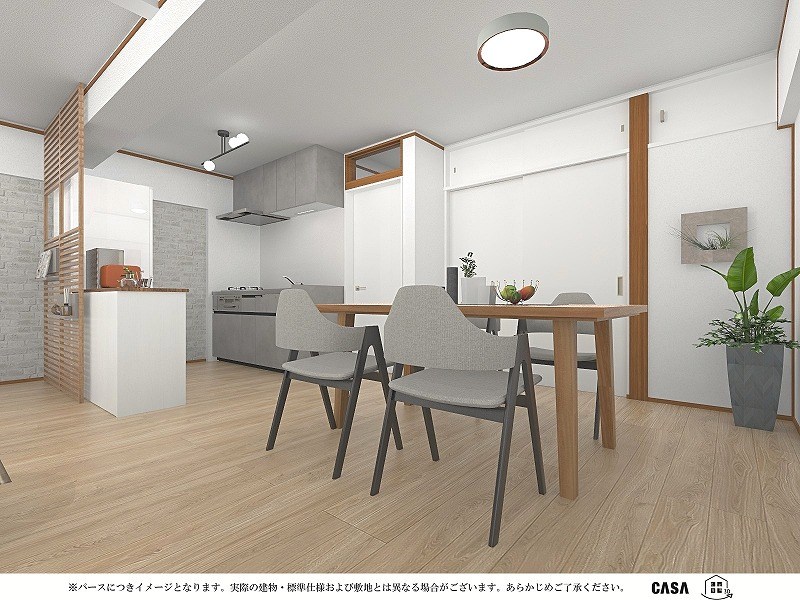 【CASA】高槻ファミリーハイツB棟≪即日内覧可能、リフォームプランご提案します！≫ 完成予想図（内観）