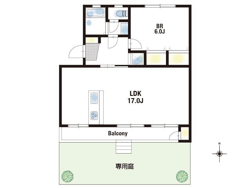 【CASA】メゾン高槻2号棟 間取図・土地図