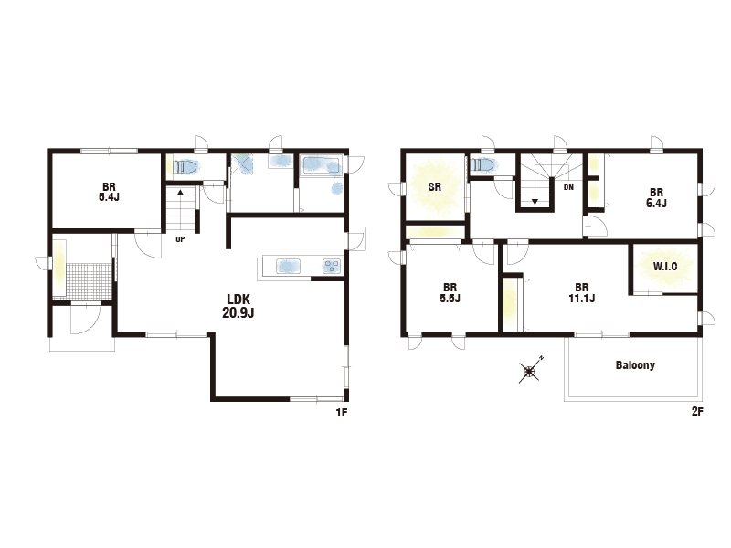 【CASA】 三田市けやき台6丁目 間取図・土地図