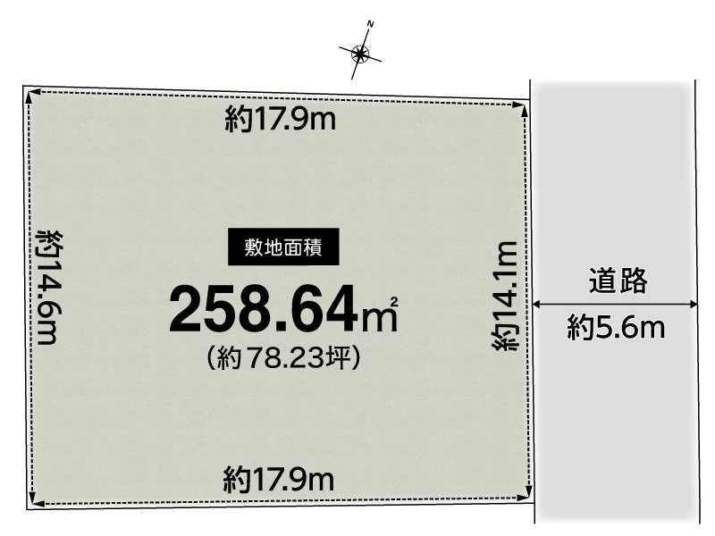 【CASA】宝塚市星の荘 間取図・土地図