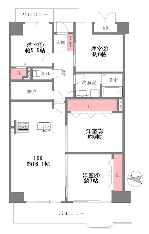 【CASA】アピア1シティライフ逆瀬川 間取図・土地図