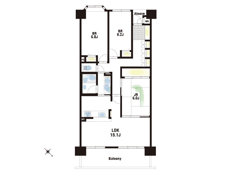 【CASA】ダイアパレス宝塚月見山 間取図・土地図