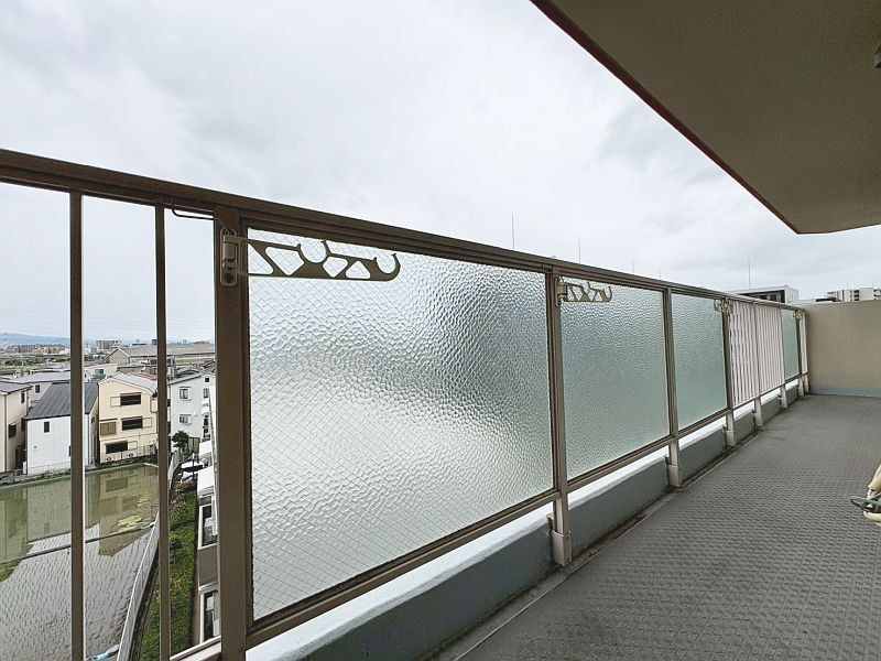 【CASA】ユニハイム高槻 現地写真（バルコニー）