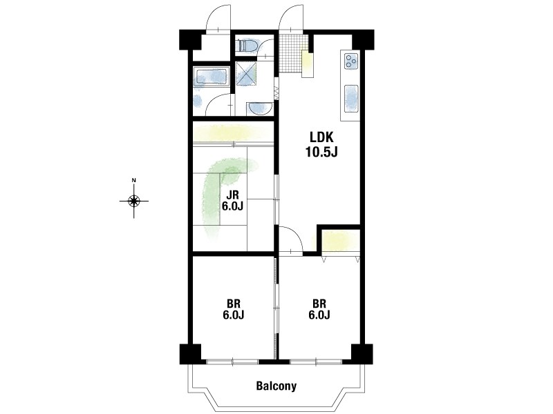 【CASA】ローレルハイツ茨木総持寺2号棟  間取図・土地図