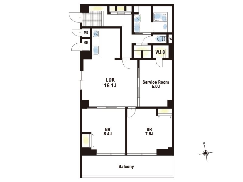 【CASA】茨木南春日丘プライムタウンB棟 間取図・土地図