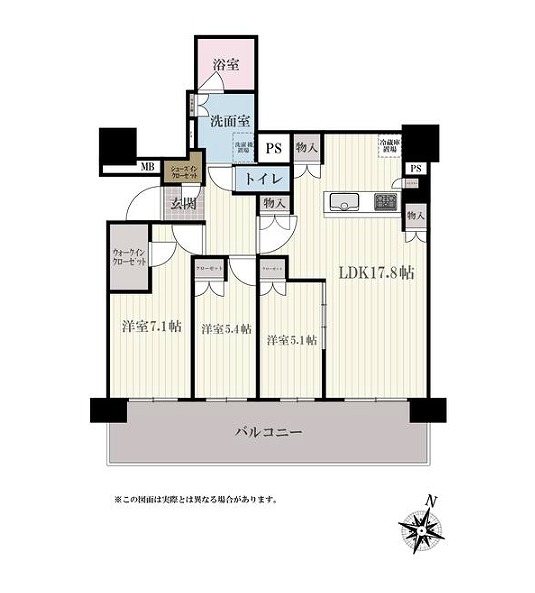 Brillia Tower 箕面船場 TOP OF THE HILL 間取図・土地図