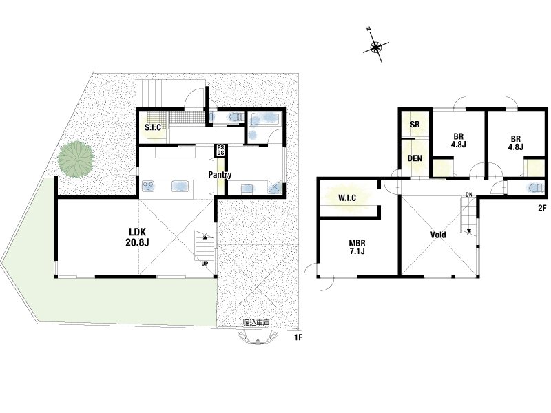 【CASA】 箕面市箕面3丁目 間取図・土地図