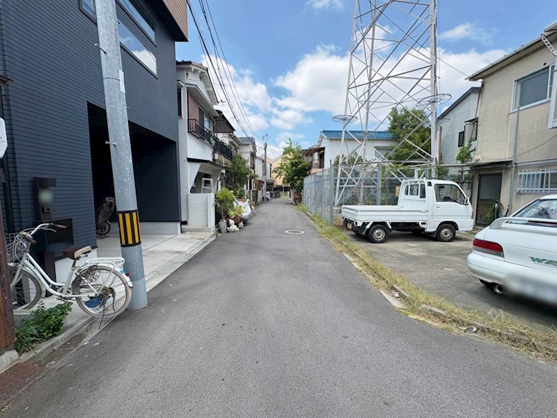 尼崎市大庄北5丁目　建築条件無し売土地 現地写真（前面道路含む現地写真）