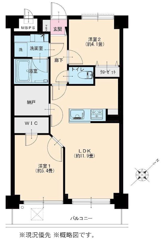 キャニオンビュー成増 間取図・土地図