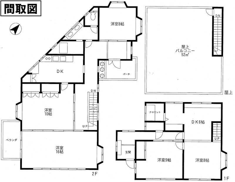 横須賀市鴨居３丁目戸建 間取図・土地図