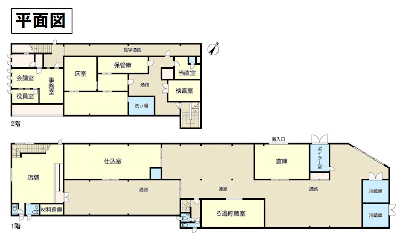 小田原市入生田店舗・事務所・工場 間取図・土地図