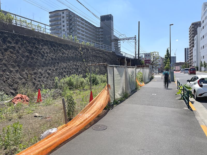 足立区千住関屋町土地 現地写真（前面道路含む現地写真）