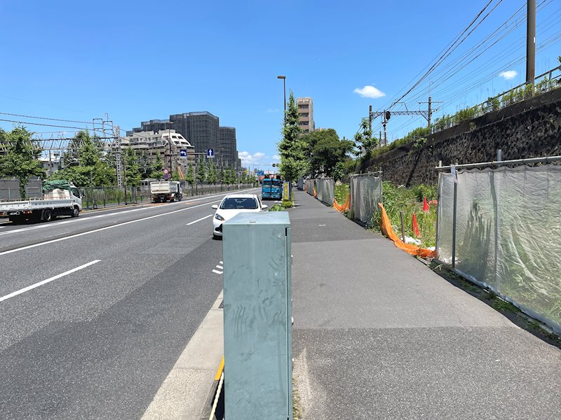足立区千住関屋町土地 現地写真（前面道路含む現地写真）