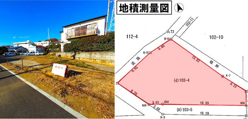 中郡大磯町月京土地 間取図・土地図