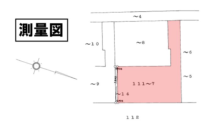 厚木市下川入土地 間取図・土地図