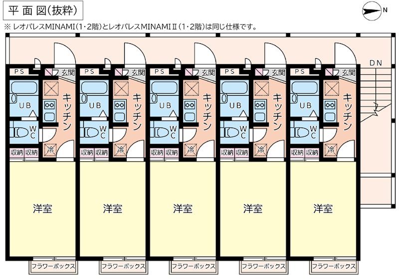 三浦市南下浦町上宮田アパート２棟 間取図・土地図