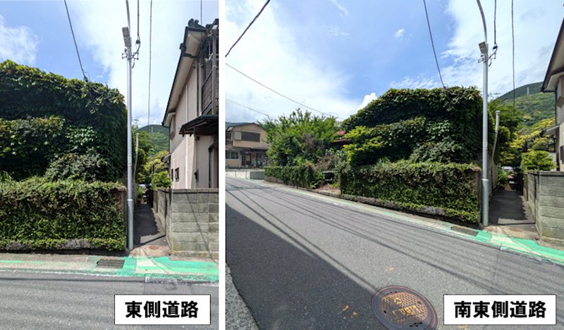 足柄下郡箱根町湯本土地（古家付） 間取図・土地図