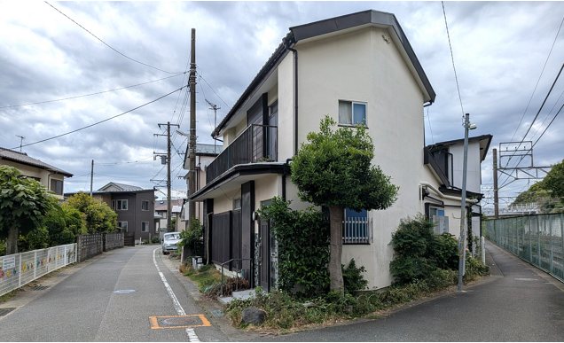 中郡二宮町山西土地（古家付） 間取図・土地図