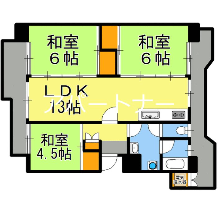 鹿児島県鹿児島市鴨池新町 間取図・土地図