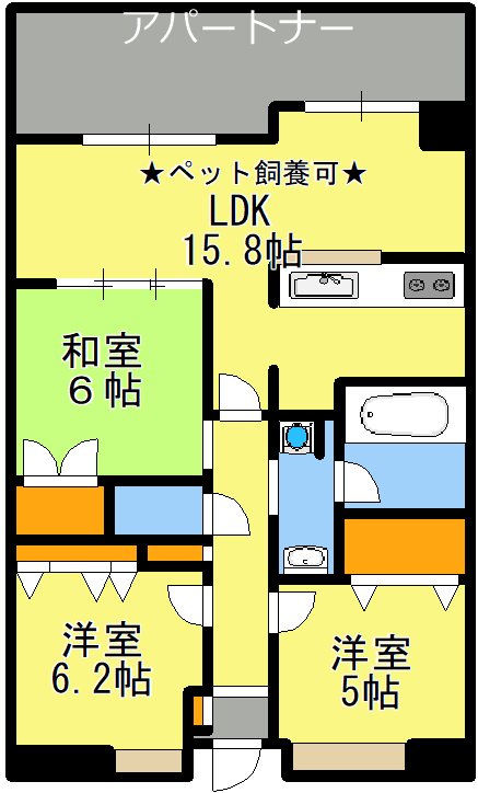 鹿児島県鹿児島市与次郎２丁目 間取図・土地図