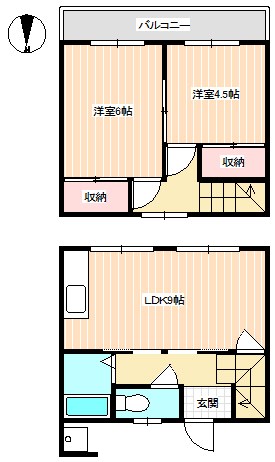 パークライン 2棟 間取図・土地図