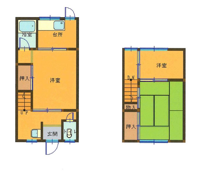 アパート　中村荘 間取図・土地図