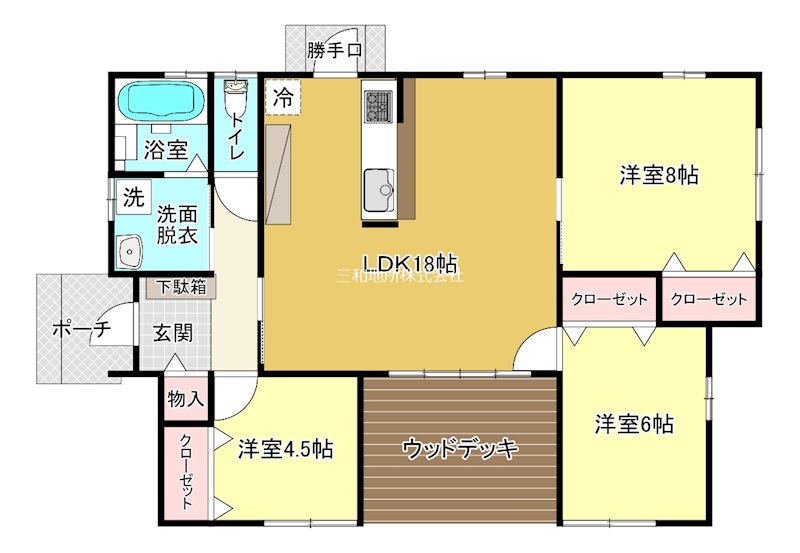 小月市原　1号地 間取図・土地図